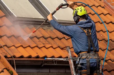 Démoussage et hydrofuge de toiture à Arville